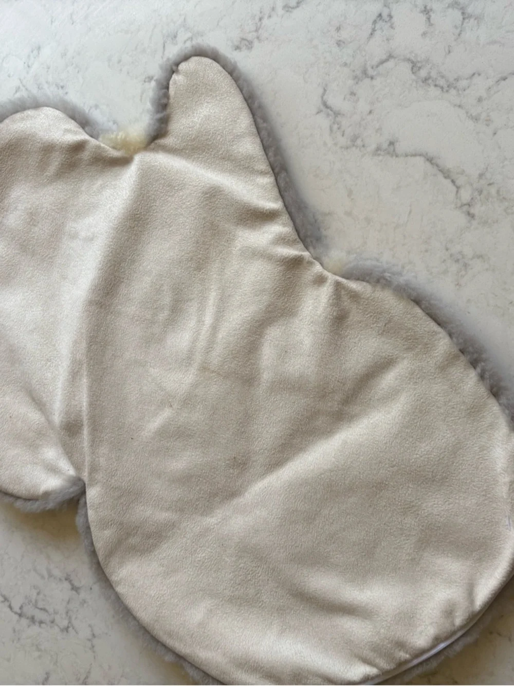 Cozy Koala Gray Wool Plush Seat Pad
